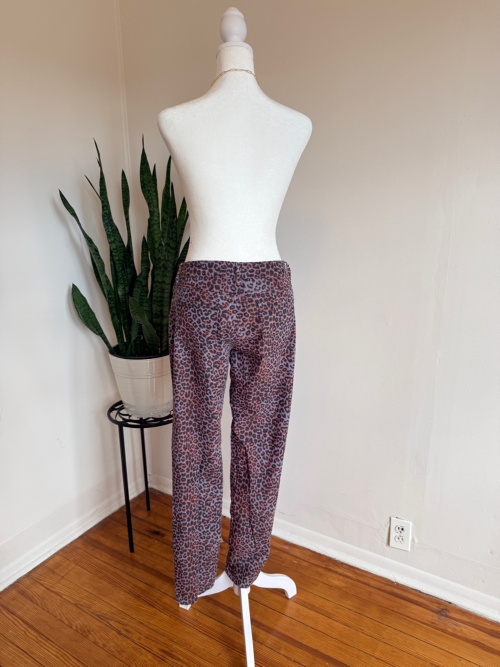 Boom Boom Jeans | Red and Purple Leopard Print Pants - Picture 3 of 11